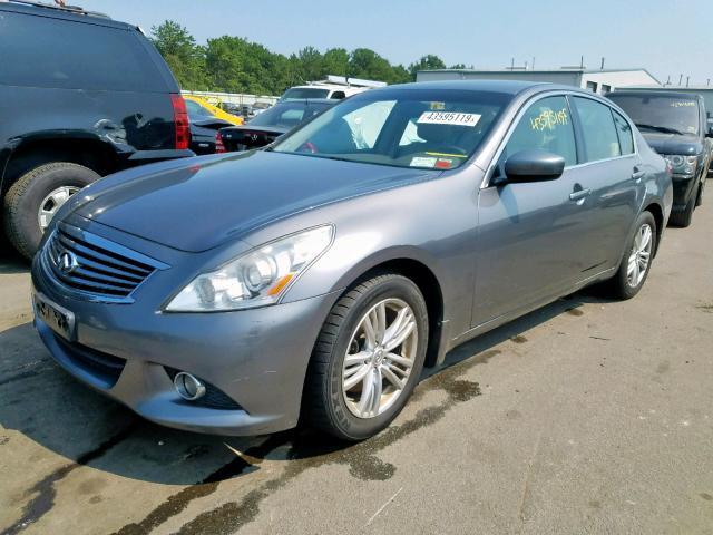 JN1DV6AR8BM653418 - 2011 INFINITI G25 GRAY photo 2