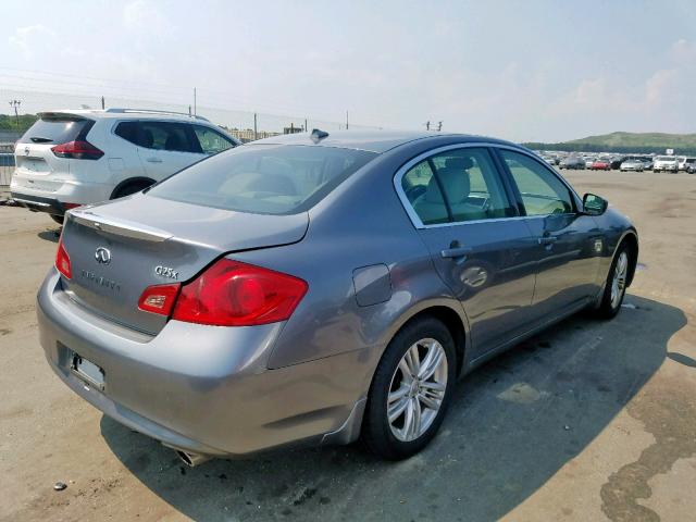 JN1DV6AR8BM653418 - 2011 INFINITI G25 GRAY photo 4