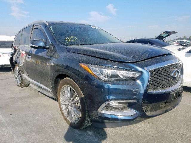 5N1DL0MN9KC518796 - 2019 INFINITI QX60 LUXE BLUE photo 1