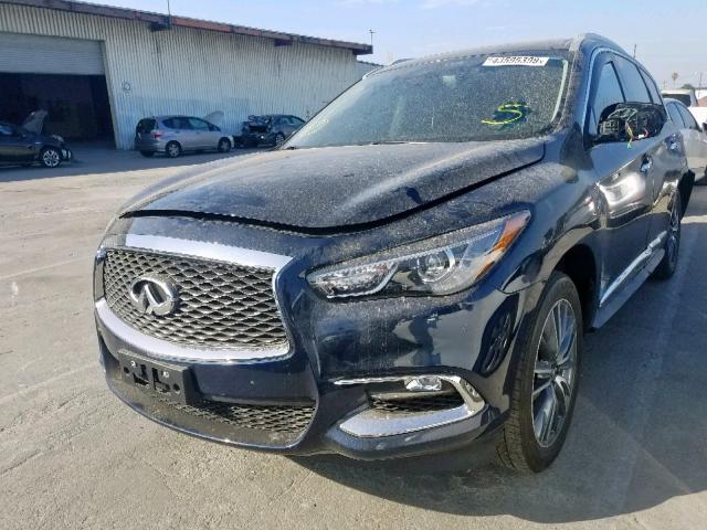 5N1DL0MN9KC518796 - 2019 INFINITI QX60 LUXE BLUE photo 2