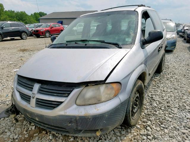 1D4GP25R45B213688 - 2005 DODGE CARAVAN SE GRAY photo 2