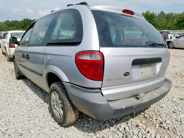 1D4GP25R45B213688 - 2005 DODGE CARAVAN SE GRAY photo 3