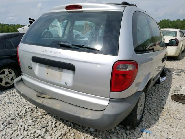 1D4GP25R45B213688 - 2005 DODGE CARAVAN SE GRAY photo 4