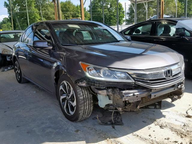 1HGCR3F81GA015890 - 2016 HONDA ACCORD EXL GRAY photo 1