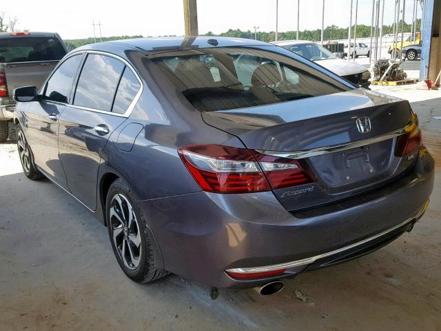 1HGCR3F81GA015890 - 2016 HONDA ACCORD EXL GRAY photo 3