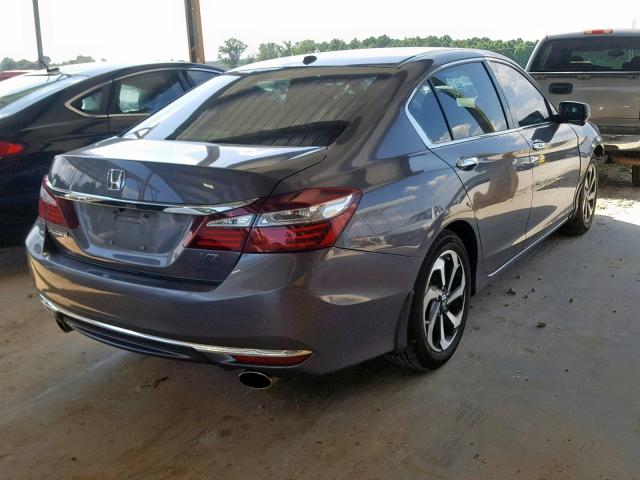 1HGCR3F81GA015890 - 2016 HONDA ACCORD EXL GRAY photo 4