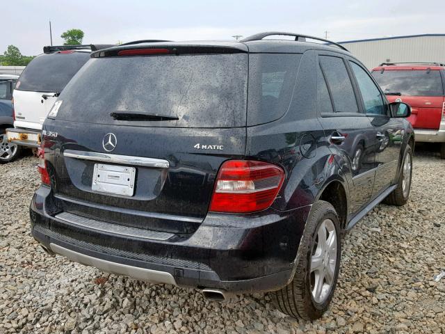 4JGBB86E08A367051 - 2008 MERCEDES-BENZ ML 350 BLACK photo 4