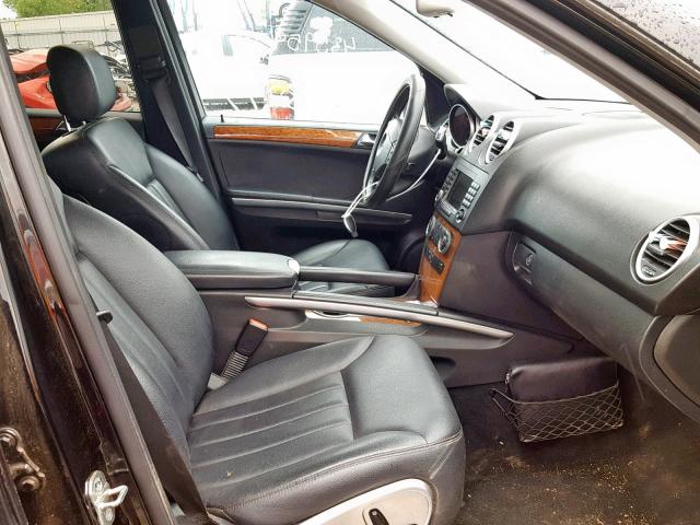 4JGBB86E08A367051 - 2008 MERCEDES-BENZ ML 350 BLACK photo 5