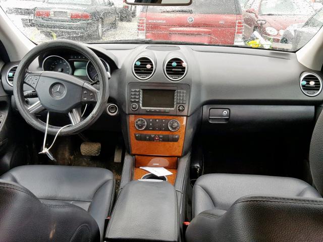 4JGBB86E08A367051 - 2008 MERCEDES-BENZ ML 350 BLACK photo 9