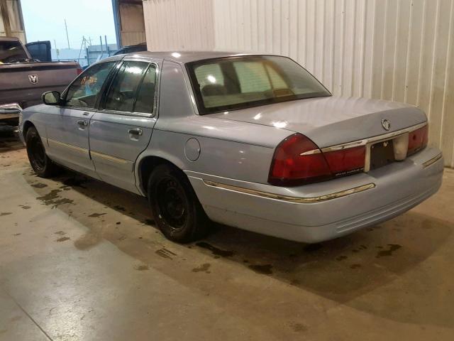 2MEFM74W4XX706422 - 1999 MERCURY GRAND MARQ BLUE photo 3