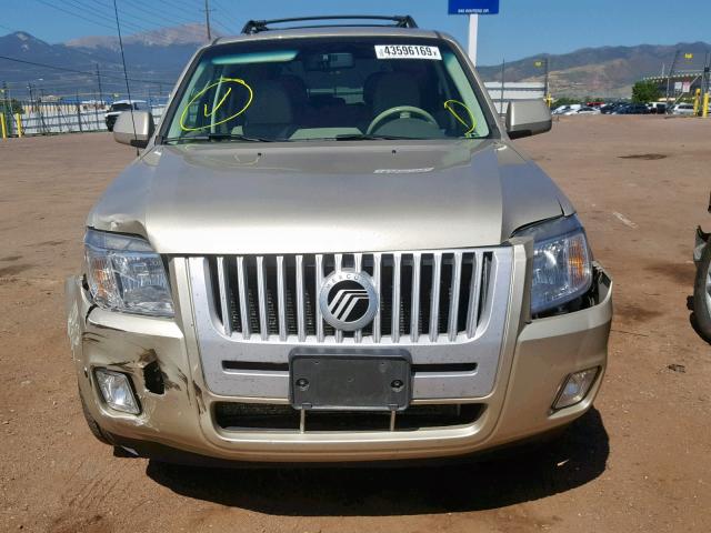 4M2CN9HG4AKJ30903 - 2010 MERCURY MARINER PR BEIGE photo 9