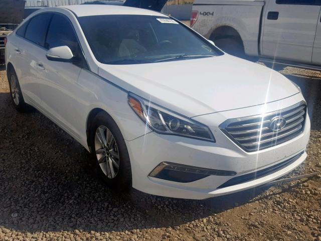 5NPE24AA9FH121054 - 2015 HYUNDAI SONATA ECO WHITE photo 1