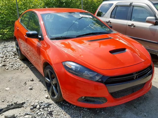 1C3CDFBBXGD636998 - 2016 DODGE DART SXT ORANGE photo 1