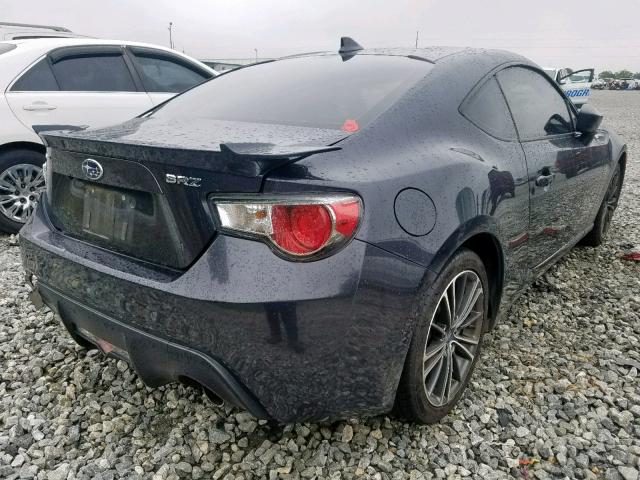 JF1ZCAC19G8601336 - 2016 SUBARU BRZ 2.0 LI GRAY photo 4