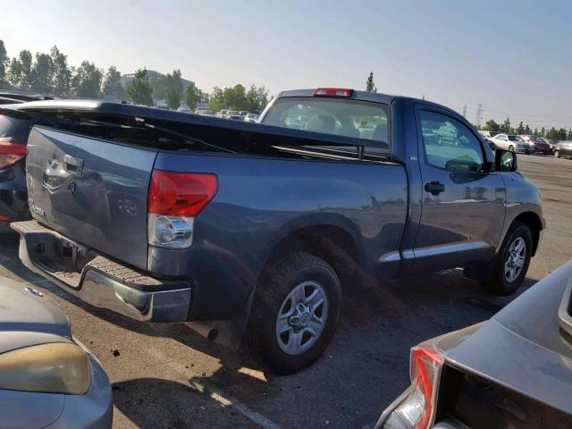 5TFJU52158X003667 - 2008 TOYOTA TUNDRA BLUE photo 4