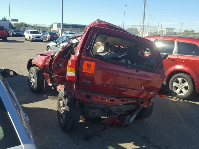 1J8GW58N54C359352 - 2004 JEEP GRAND CHER RED photo 3