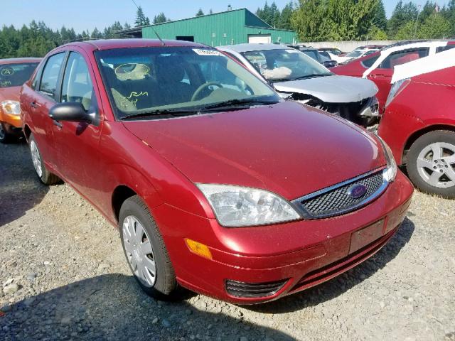 1FAFP34N25W181299 - 2005 FORD FOCUS ZX4 RED photo 1