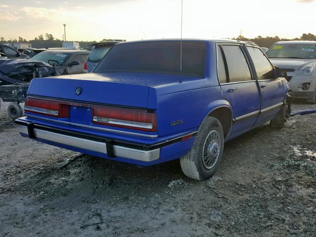 1G4HP54C9MH457389 - 1991 BUICK LESABRE CU BLUE photo 4