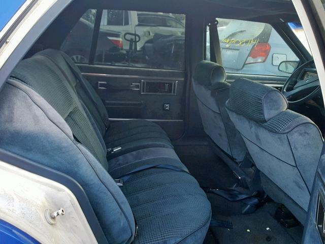 1G4HP54C9MH457389 - 1991 BUICK LESABRE CU BLUE photo 6