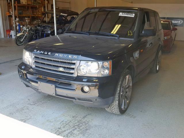 SALSF25457A990753 - 2007 LAND ROVER RANGEROVER BLACK photo 2