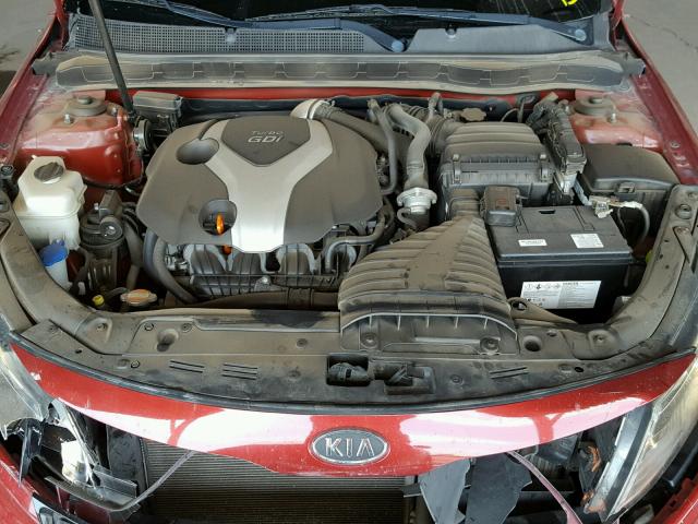 KNAGR4A60B5127087 - 2011 KIA OPTIMA SX RED photo 7