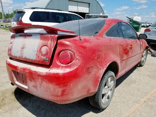 1G1AL18F787138012 - 2008 CHEVROLET COBALT LT RED photo 4