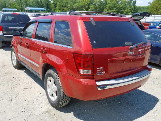 1J4HR58N06C208242 - 2006 JEEP GRAND CHER RED photo 3