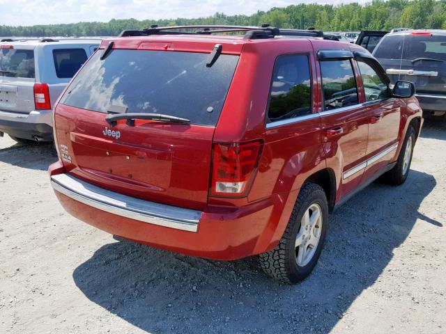 1J4HR58N06C208242 - 2006 JEEP GRAND CHER RED photo 4