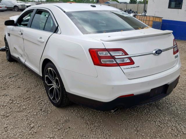 1FAHP2KTXDG192841 - 2013 FORD TAURUS SHO WHITE photo 3