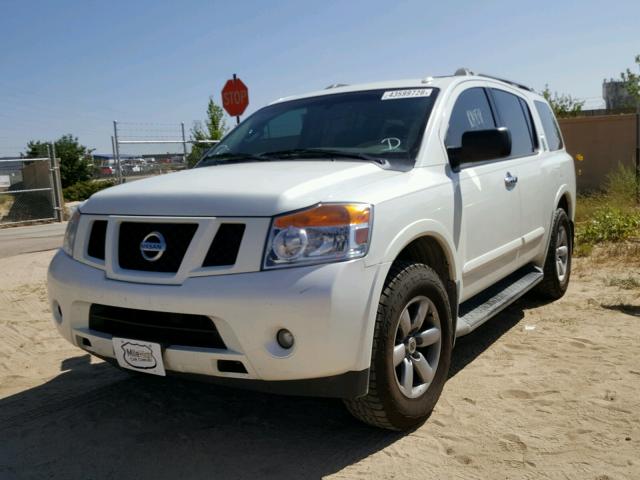 5N1AA0NC6DN603835 - 2013 NISSAN ARMADA SV WHITE photo 2