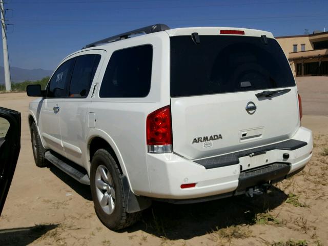 5N1AA0NC6DN603835 - 2013 NISSAN ARMADA SV WHITE photo 3