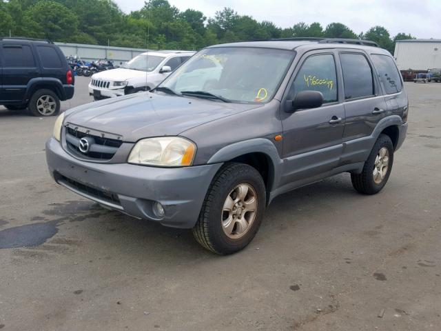 4F2YU08152KM65577 - 2002 MAZDA TRIBUTE LX GRAY photo 2