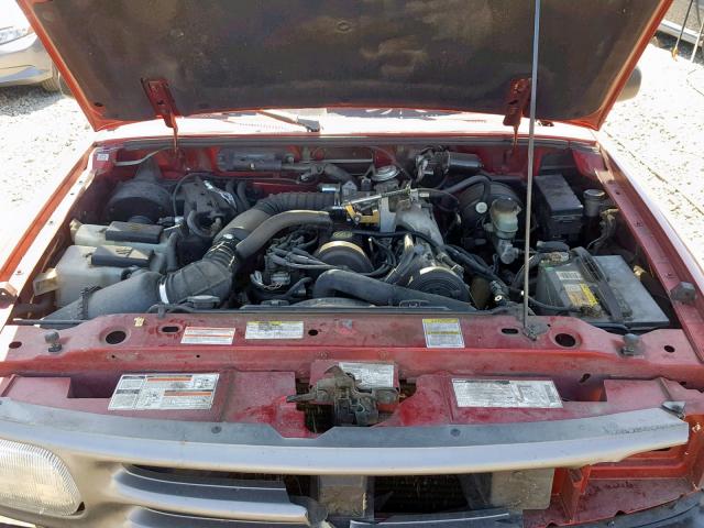 4F4CR16A3VTM19045 - 1997 MAZDA B2300 CAB RED photo 7