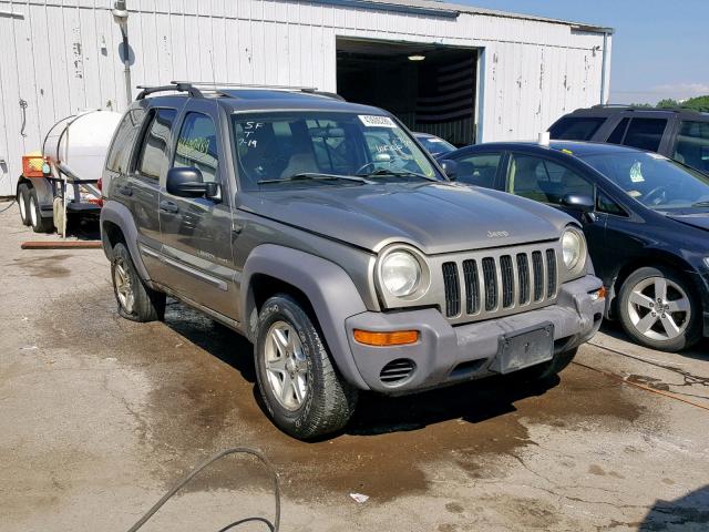 1J4GL48KX3W585636 - 2003 JEEP LIBERTY SP GOLD photo 1