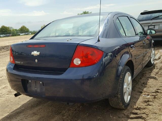 1G1AL58F687313633 - 2008 CHEVROLET COBALT LT BLUE photo 4