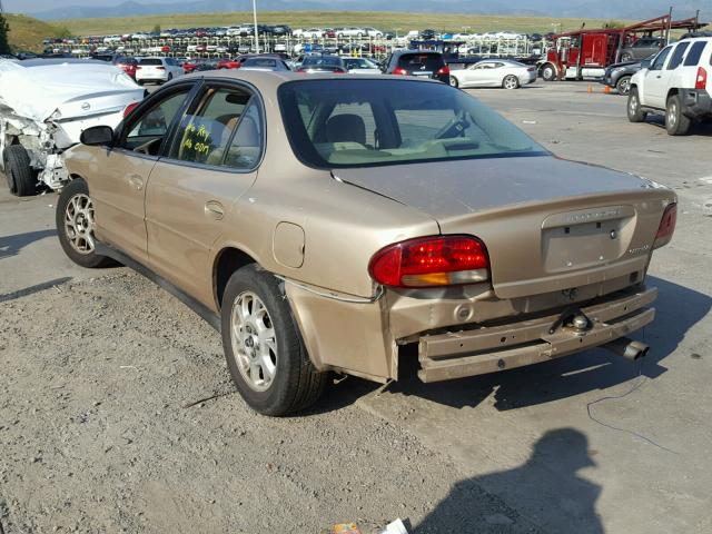 1G3WH52H41F139467 - 2001 OLDSMOBILE INTRIGUE G GOLD photo 3