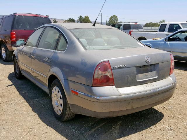 WVWMD63B73P351750 - 2003 VOLKSWAGEN PASSAT GL GRAY photo 3