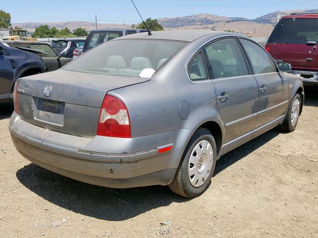 WVWMD63B73P351750 - 2003 VOLKSWAGEN PASSAT GL GRAY photo 4