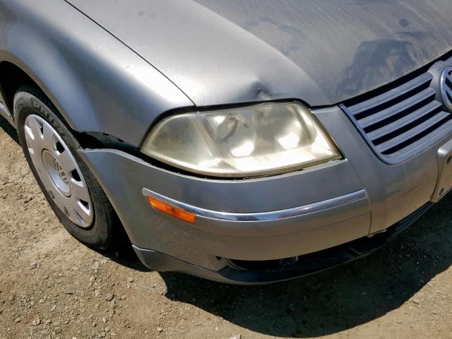 WVWMD63B73P351750 - 2003 VOLKSWAGEN PASSAT GL GRAY photo 9