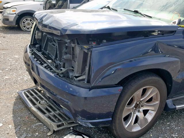 1GYEK63N84R139217 - 2004 CADILLAC ESCALADE L BLUE photo 9