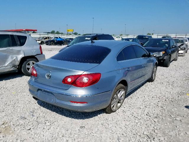 WVWHN7AN6AE537547 - 2010 VOLKSWAGEN CC LUXURY BLUE photo 4