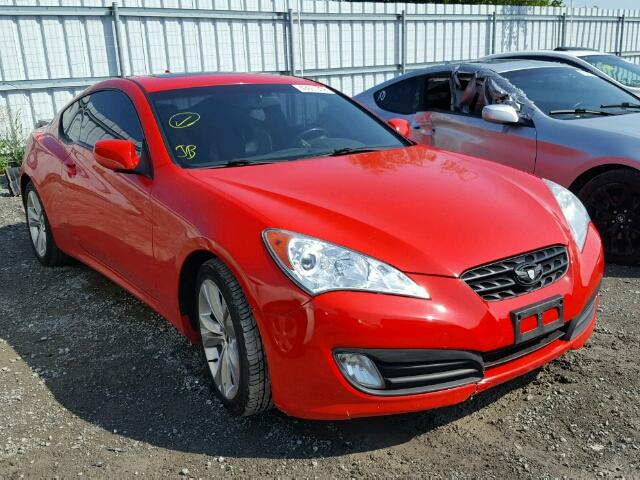 KMHHT6KDXBU058637 - 2011 HYUNDAI GENESIS CO RED photo 1