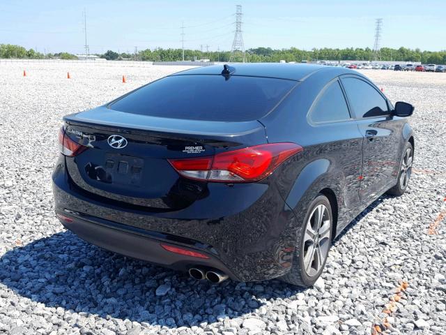 KMHDH6AH6EU026728 - 2014 HYUNDAI ELANTRA CO BLACK photo 4