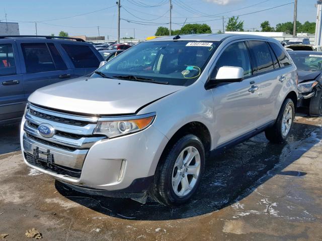 2FMDK3JC2BBA03369 - 2011 FORD EDGE SEL SILVER photo 2