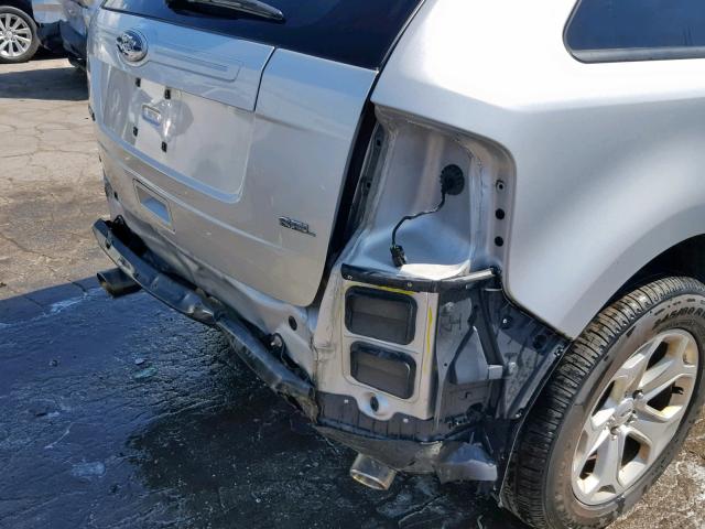 2FMDK3JC2BBA03369 - 2011 FORD EDGE SEL SILVER photo 9