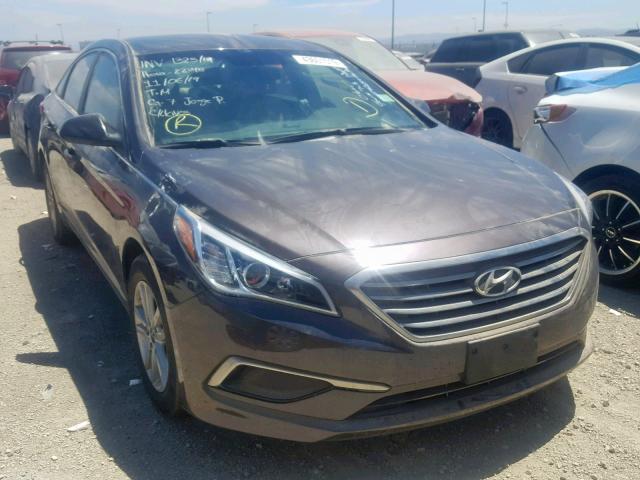 5NPE24AF8HH452593 - 2017 HYUNDAI SONATA SE BROWN photo 1