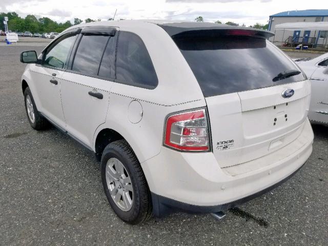 2FMDK3GC8ABB40905 - 2010 FORD EDGE SE WHITE photo 3