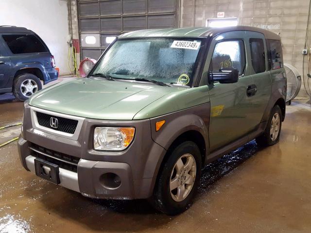 5J6YH28615L024369 - 2005 HONDA ELEMENT EX GREEN photo 2