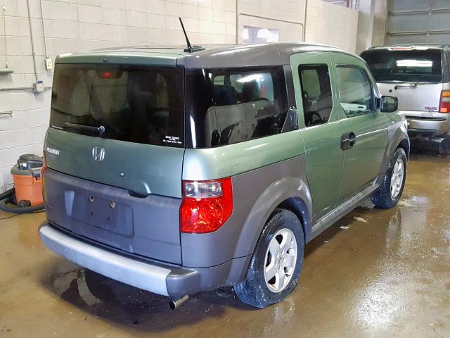 5J6YH28615L024369 - 2005 HONDA ELEMENT EX GREEN photo 4