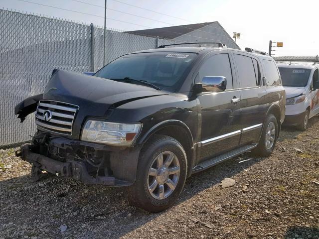 5N3AA08C96N806272 - 2006 INFINITI QX56 BLACK photo 2